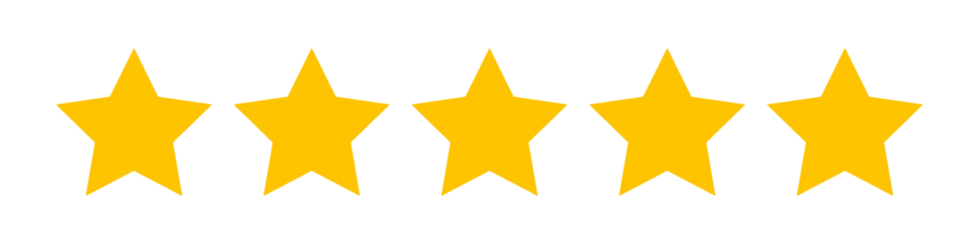 a row of five yellow stars